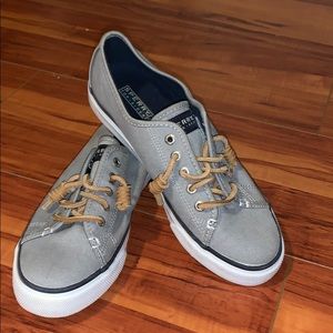 Grey Sperry shoes in brand new condition